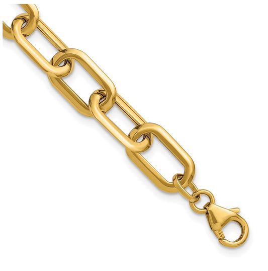 14k Yellow Gold Polished Fancy Link Bracelet