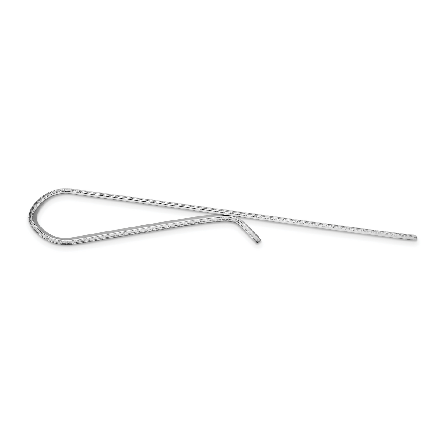 10K White Gold Tie Bar