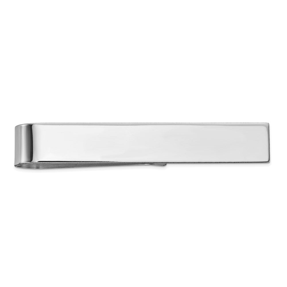 10K White Gold Tie Bar