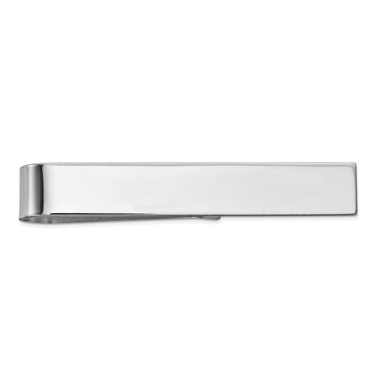 10K White Gold Tie Bar