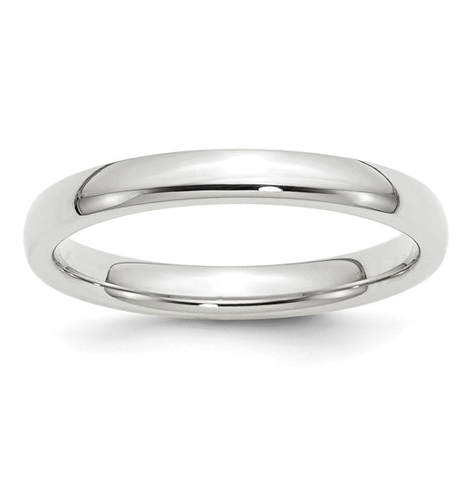 Platinum 3mm Comfort-Fit Wedding Band Size 4