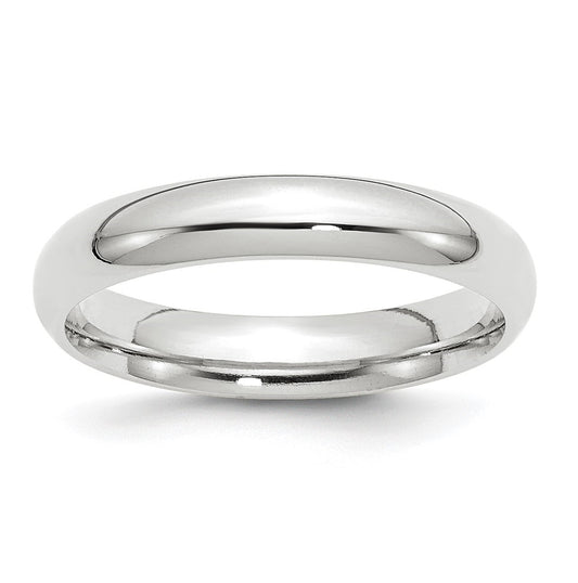 Platinum 4mm Comfort-Fit Wedding Band Size 4