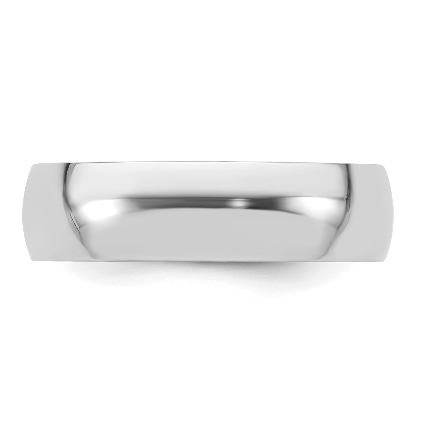 Platinum 6mm Lightweight Comfort-Fit Wedding Band Size 4.5