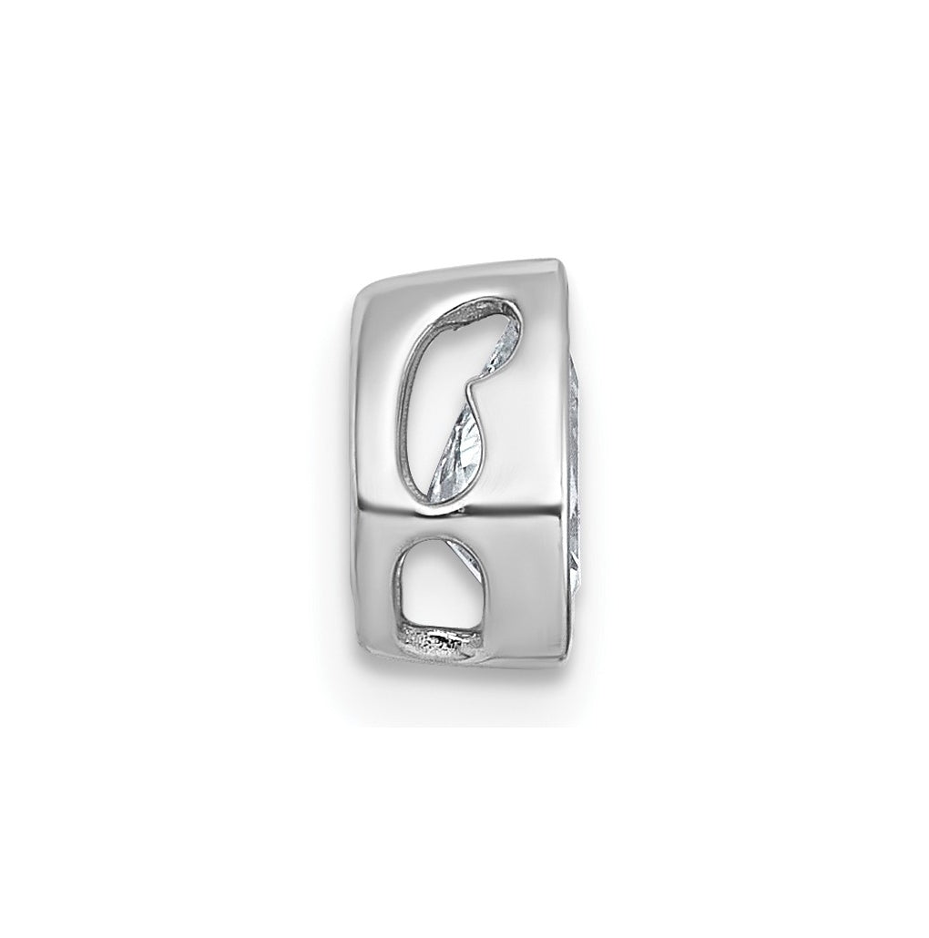 14K Yellow Or White Gold Lab Grown Diamond VS+ F+ Pear Complete Bezel Set Solitaire Chain Slide Pendant