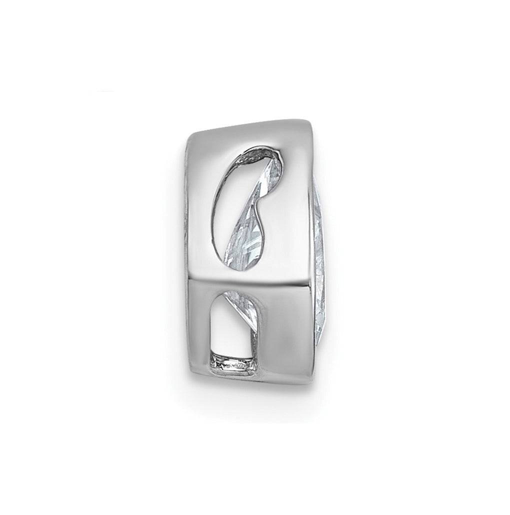 14K Yellow Or White Gold Certified Lab Grown Diamond VS+ F+ Pear Complete Bezel Set Solitaire Chain Slide Pendant