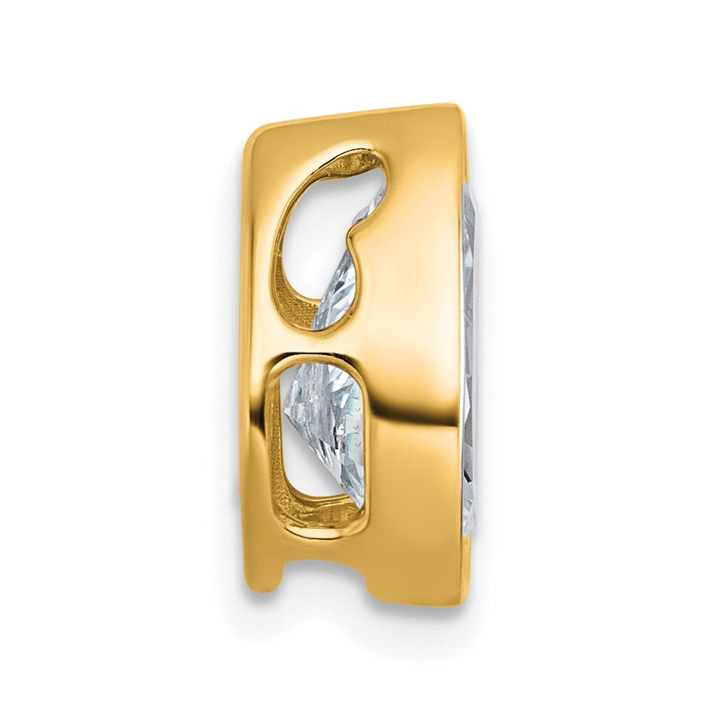 14K Yellow Or White Gold Certified Lab Grown Diamond VS+ F+ Pear Complete Bezel Set Solitaire Chain Slide Pendant