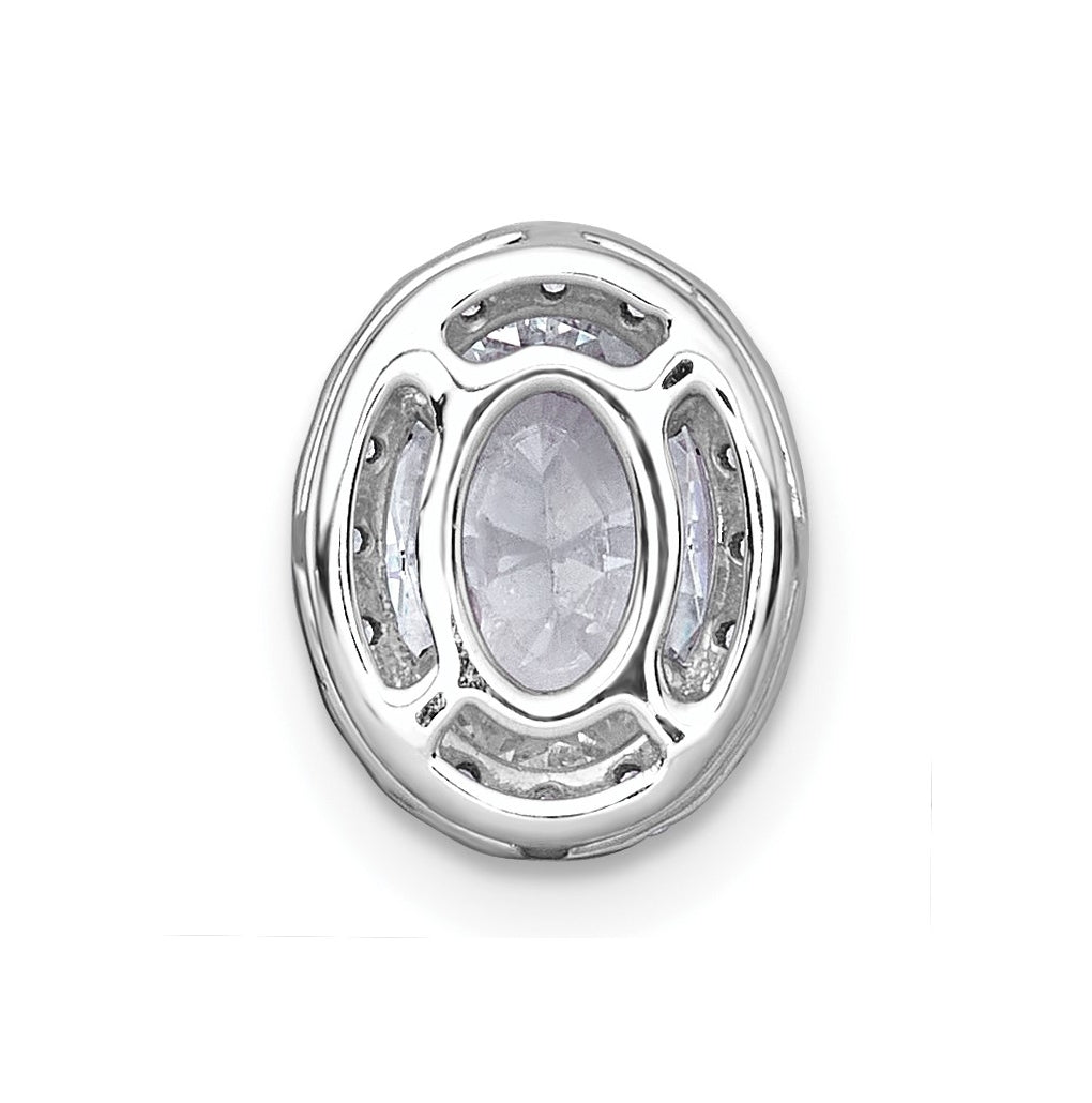 14K Yellow Or White Gold Certified Lab Grown Diamond VS+ F+ Round Complete Halo Chain Slide Pendant