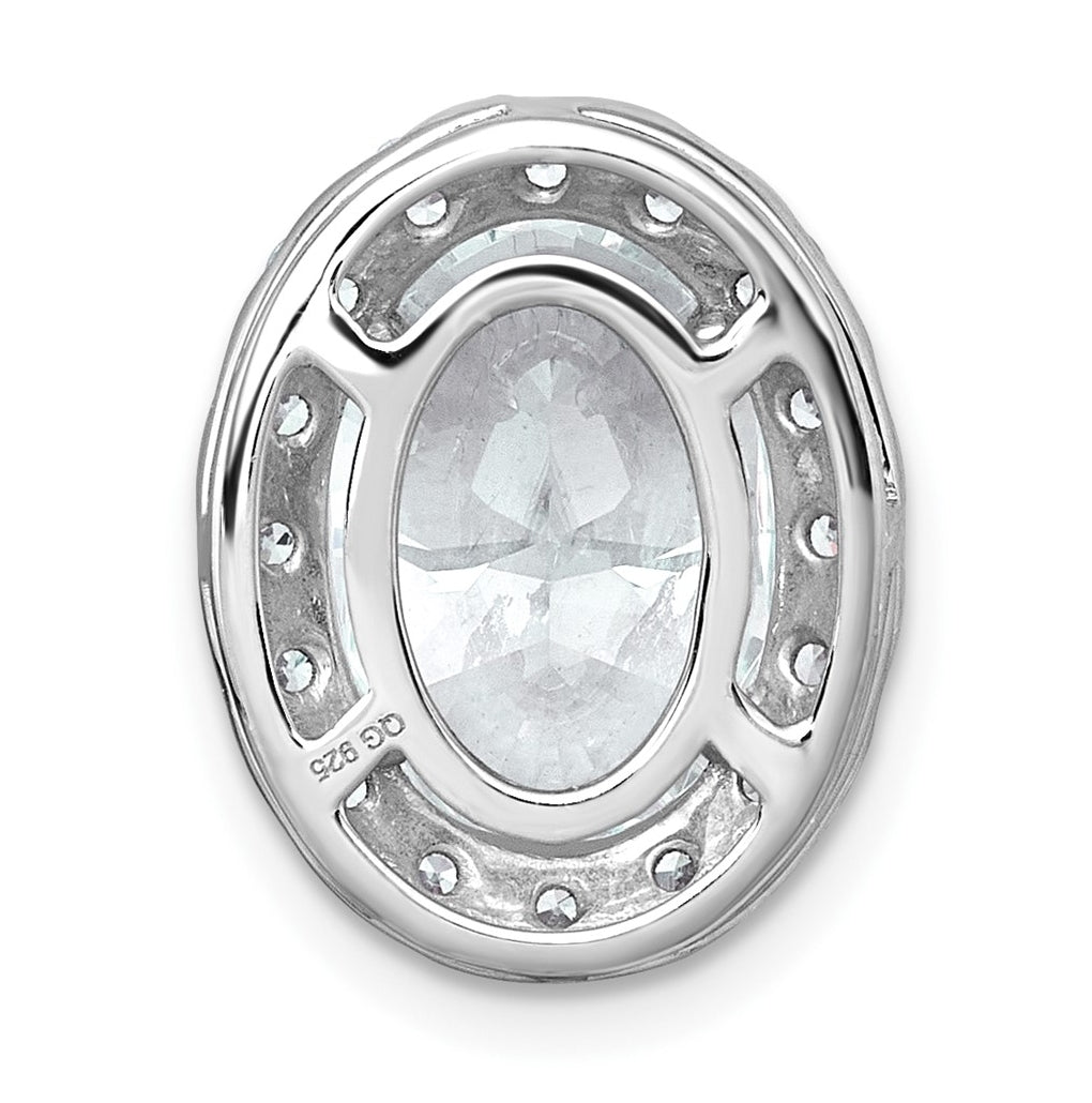 14K Yellow Or White Gold Certified Lab Grown Diamond VS+ F+ Round Complete Halo Chain Slide Pendant
