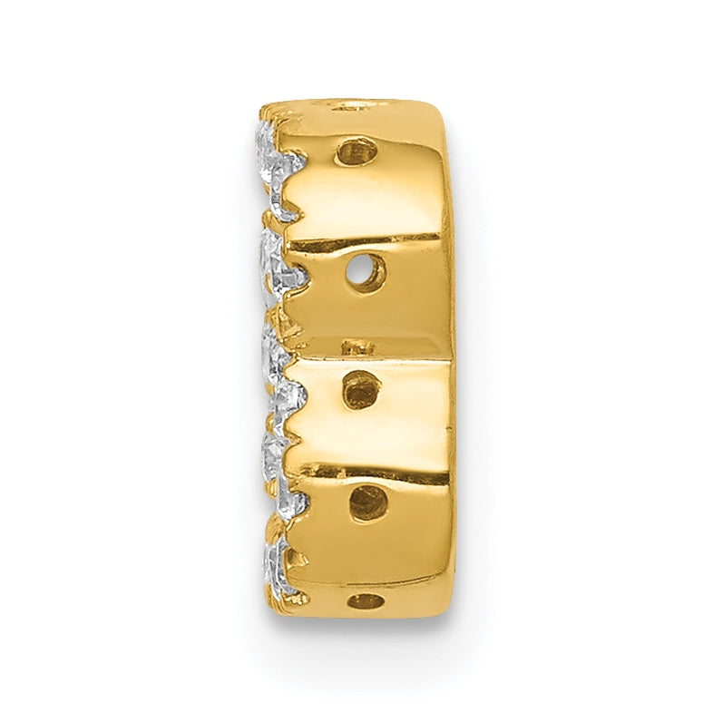 10K Yellow Gold  Diamond Letter B Initial Charm