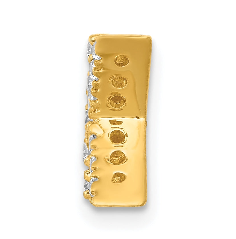 10K Yellow Gold  Diamond Letter K  Initial Charm
