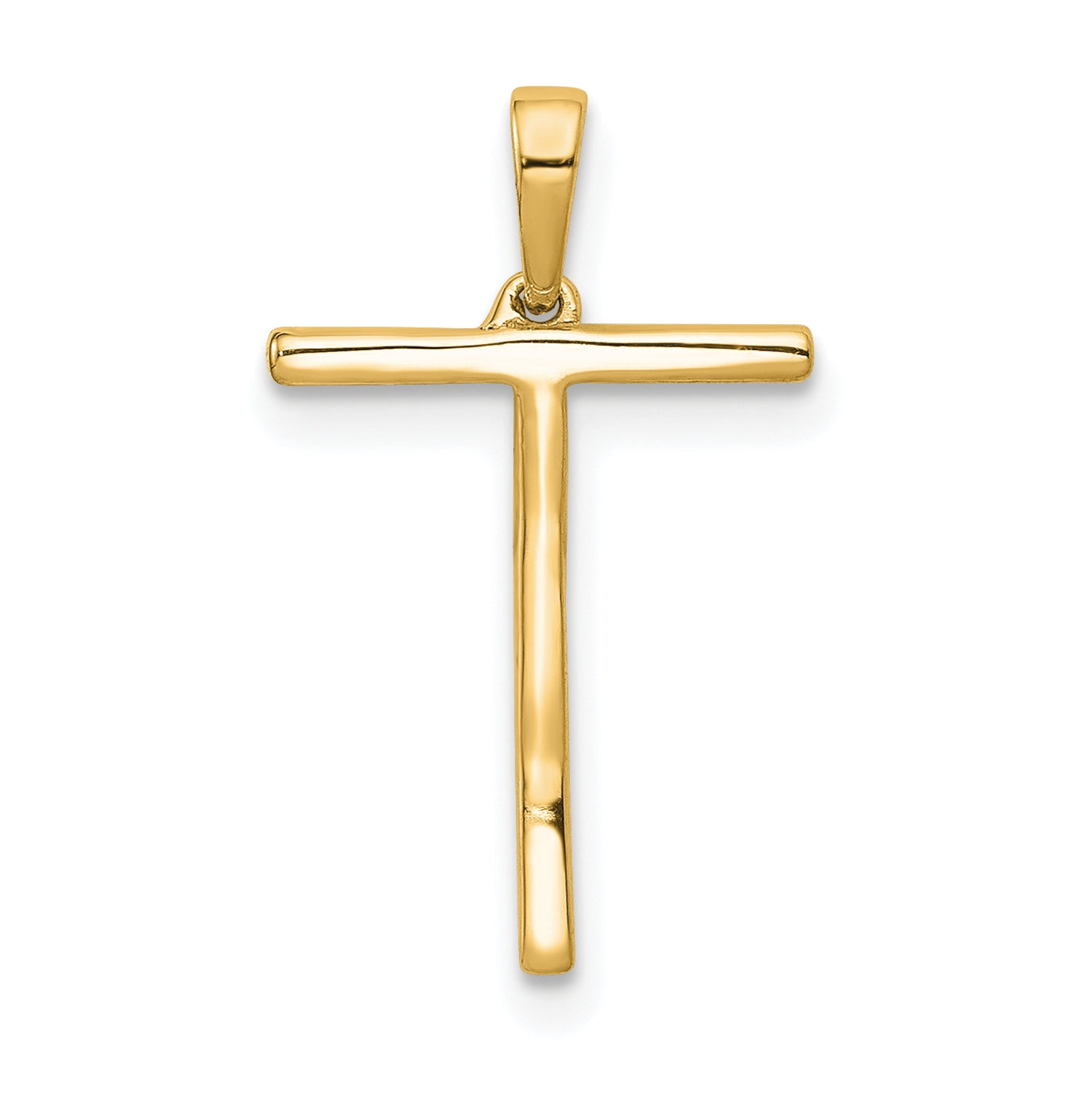 14K Yellow Gold Diamond Letter T Initial Pendants