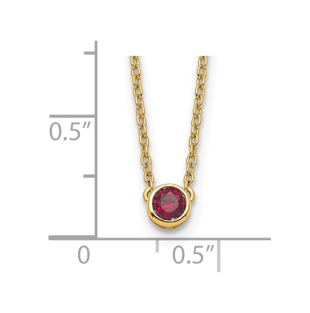 14K Yellow Or White Gold Genuine Birthstone Complete Family Necklace – Elegant Jewelry Gift for Birthday, Anniversary, Engagement, Wedding