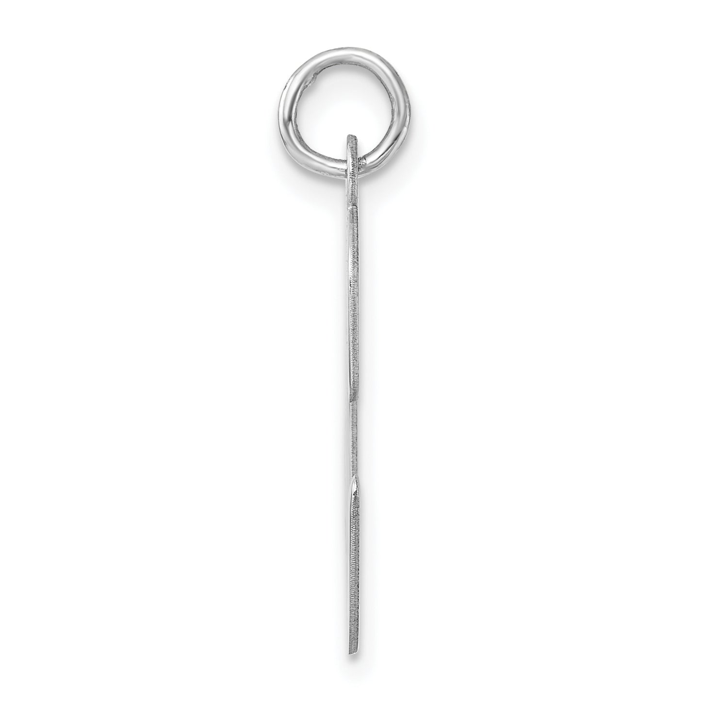Large Sterling Silver Rhodium plated Script Letter C Initial Charm