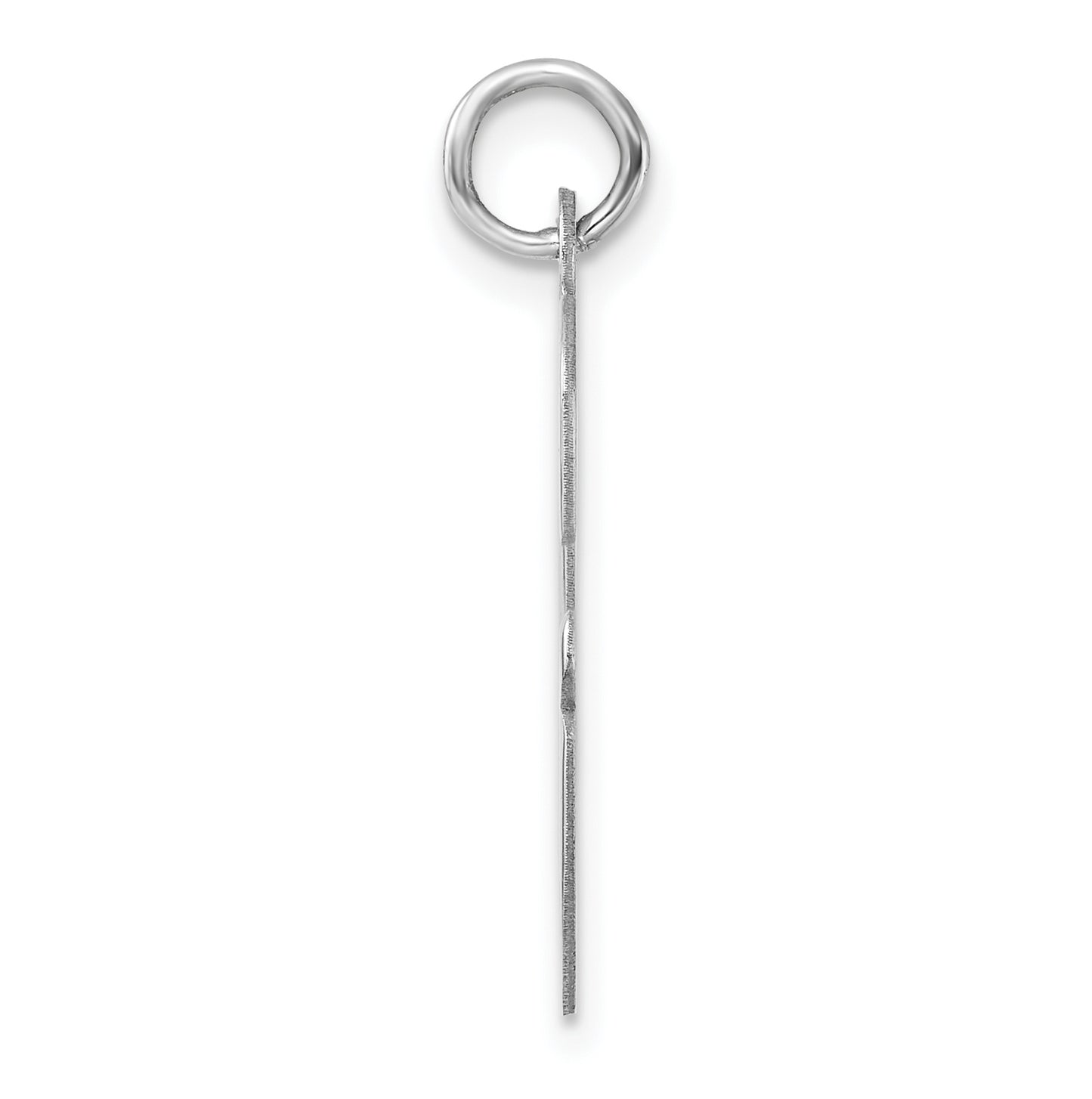 Large Sterling Silver Rhodium plated Script Letter G Initial Charm