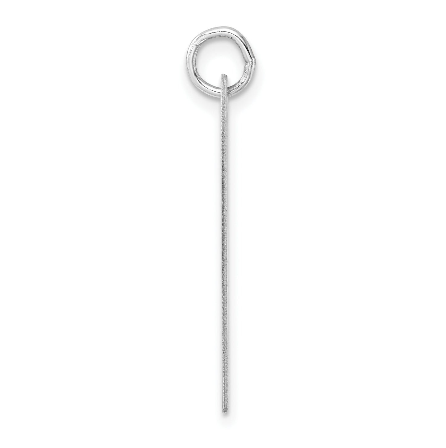 Large Sterling Silver Rhodium plated Script Letter Y Initial Charm