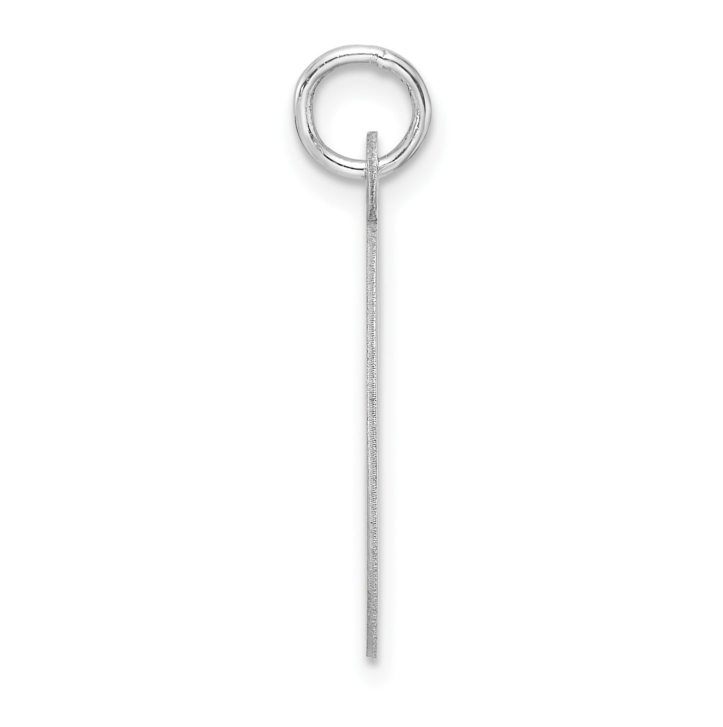 Large Sterling Silver Rhodium plated Fancy Script Letter C Initial Charm