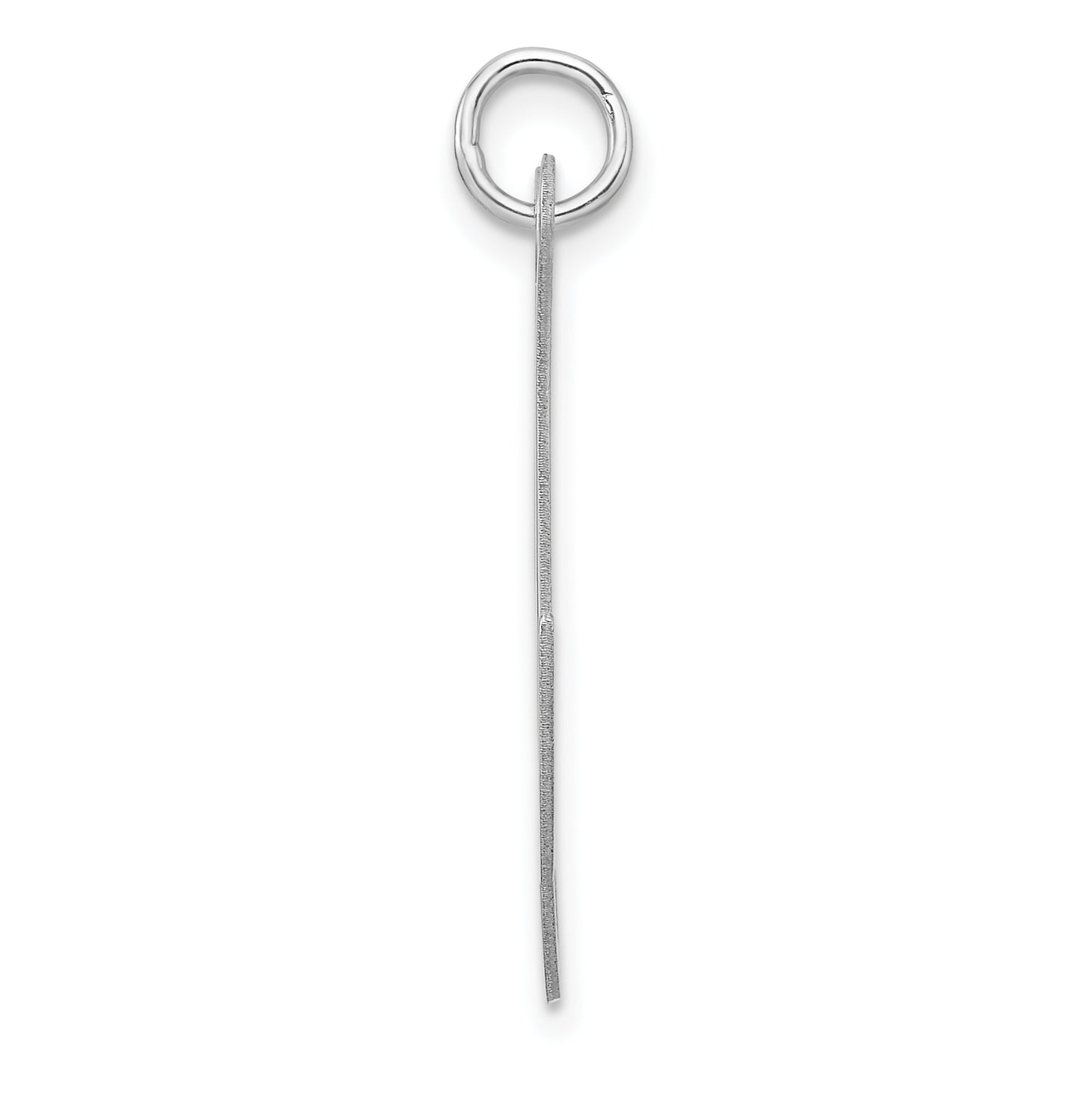 Large Sterling Silver Rhodium plated Fancy Script Letter X Initial Charm
