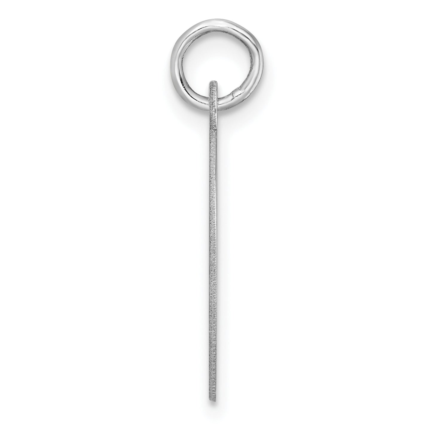 Large Sterling Silver Rhodium plated Block Letter C Initial Charm