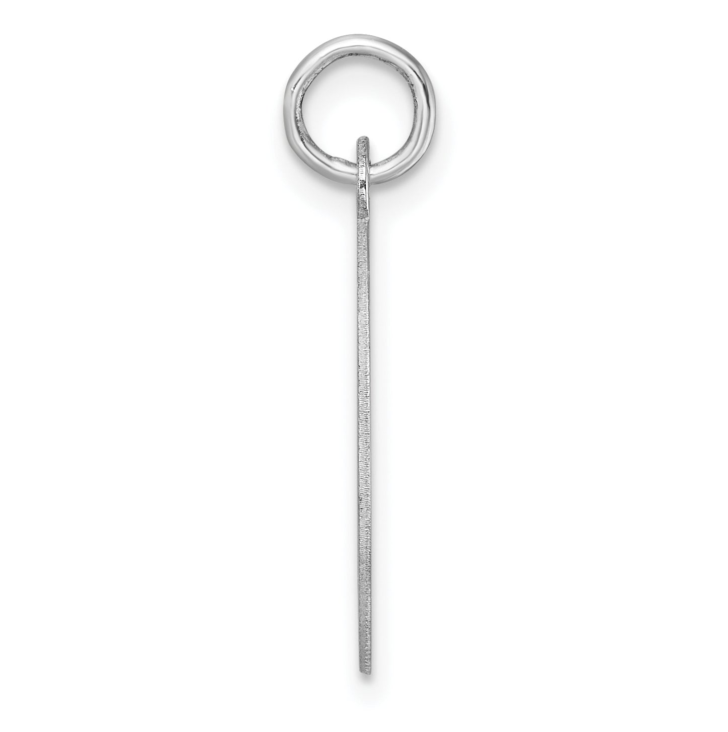 Large Sterling Silver Rhodium plated Block Letter G Initial Charm