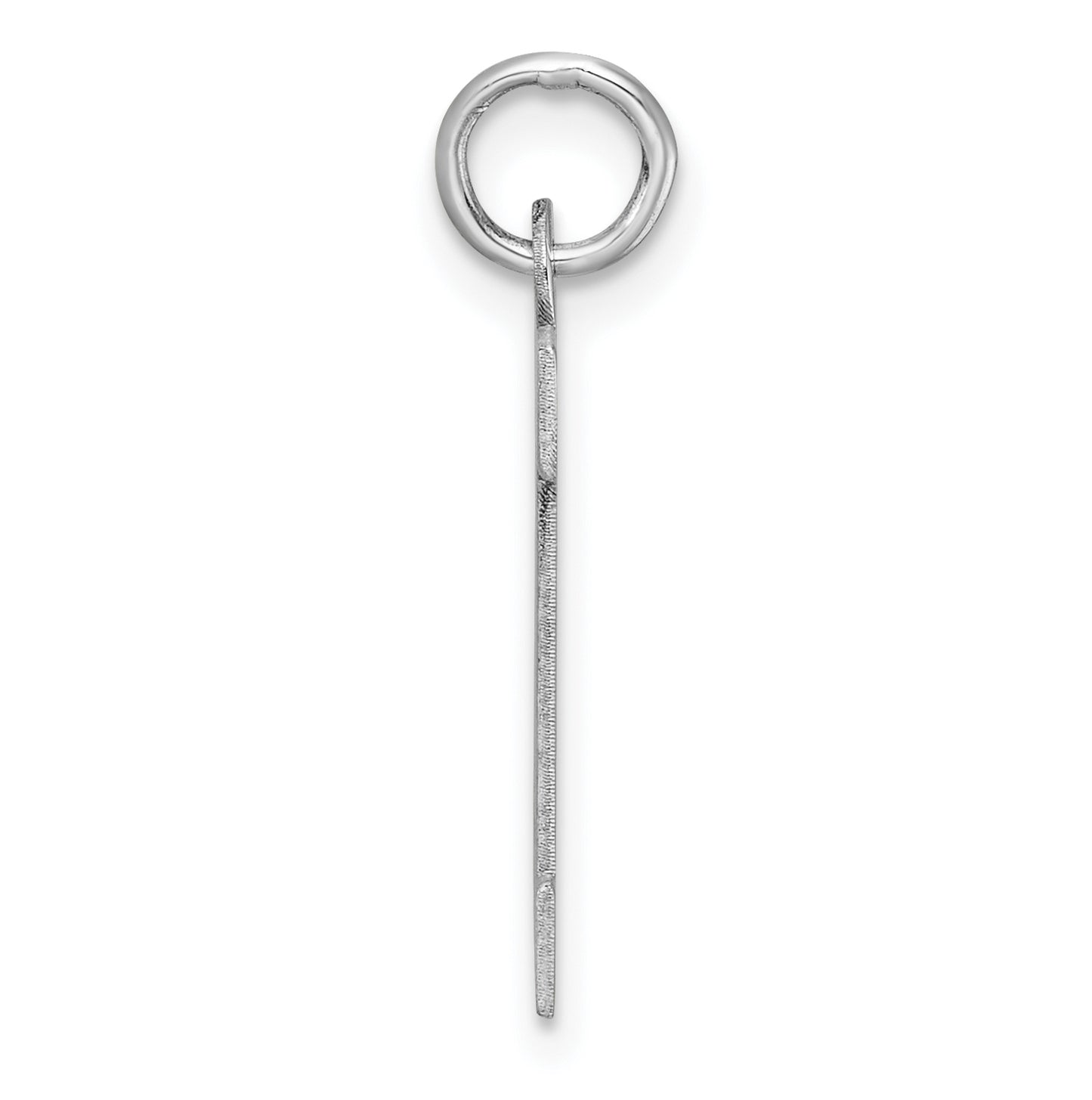 Large Sterling Silver Rhodium plated Block Letter M Initial Charm