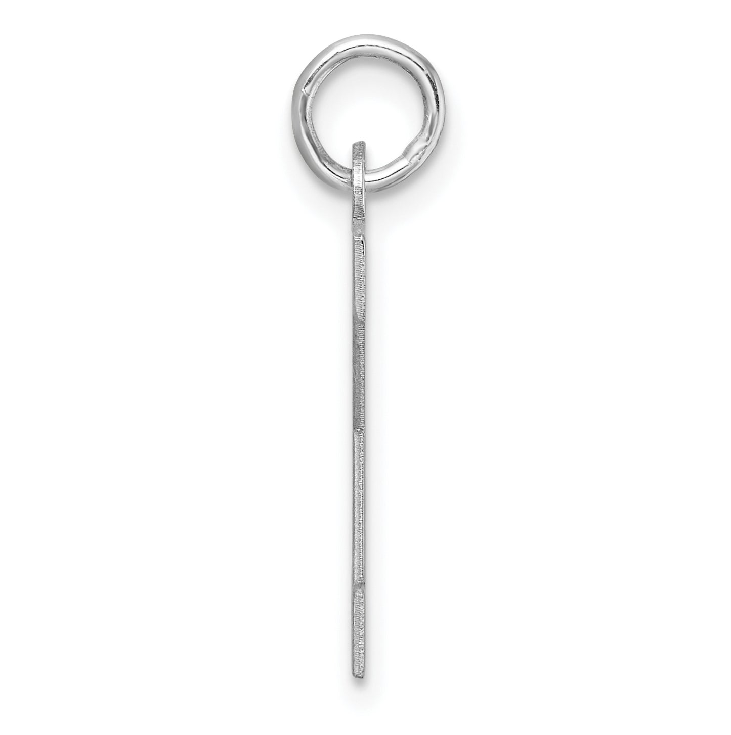 Large Sterling Silver Rhodium plated Block Letter X Initial Charm