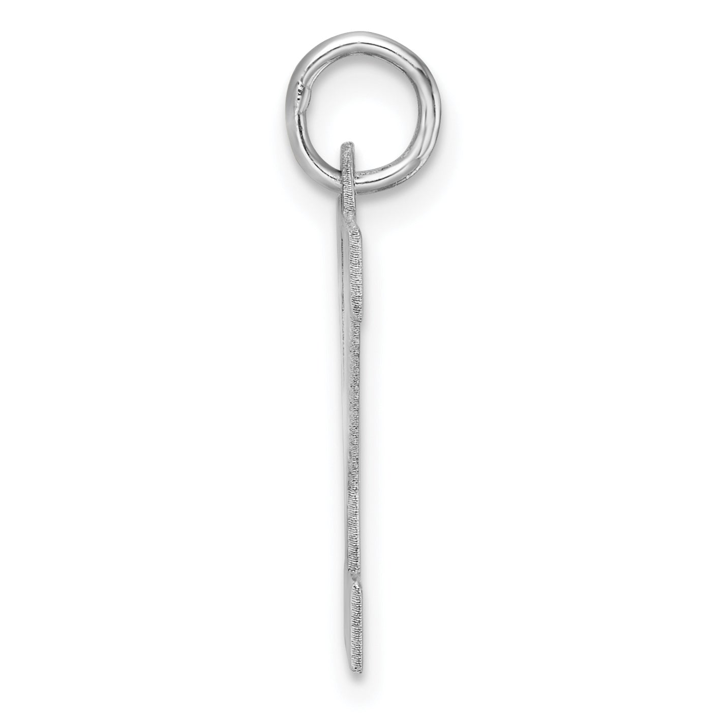 Large Sterling Silver Rhodium plated Block Letter Y Initial Charm