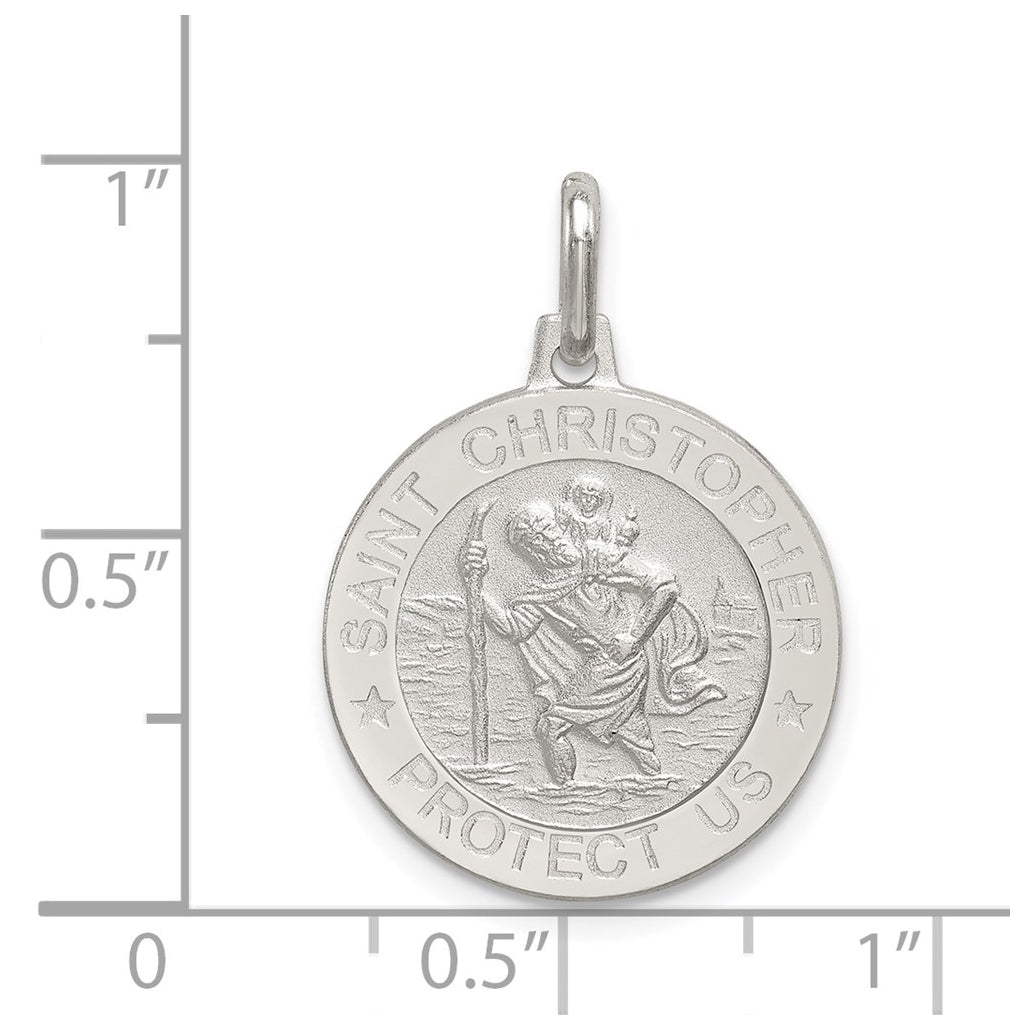 Sterling Silver St. Christopher Medal – Elegant Jewelry Gift for Birthday, Anniversary, Engagement, Wedding