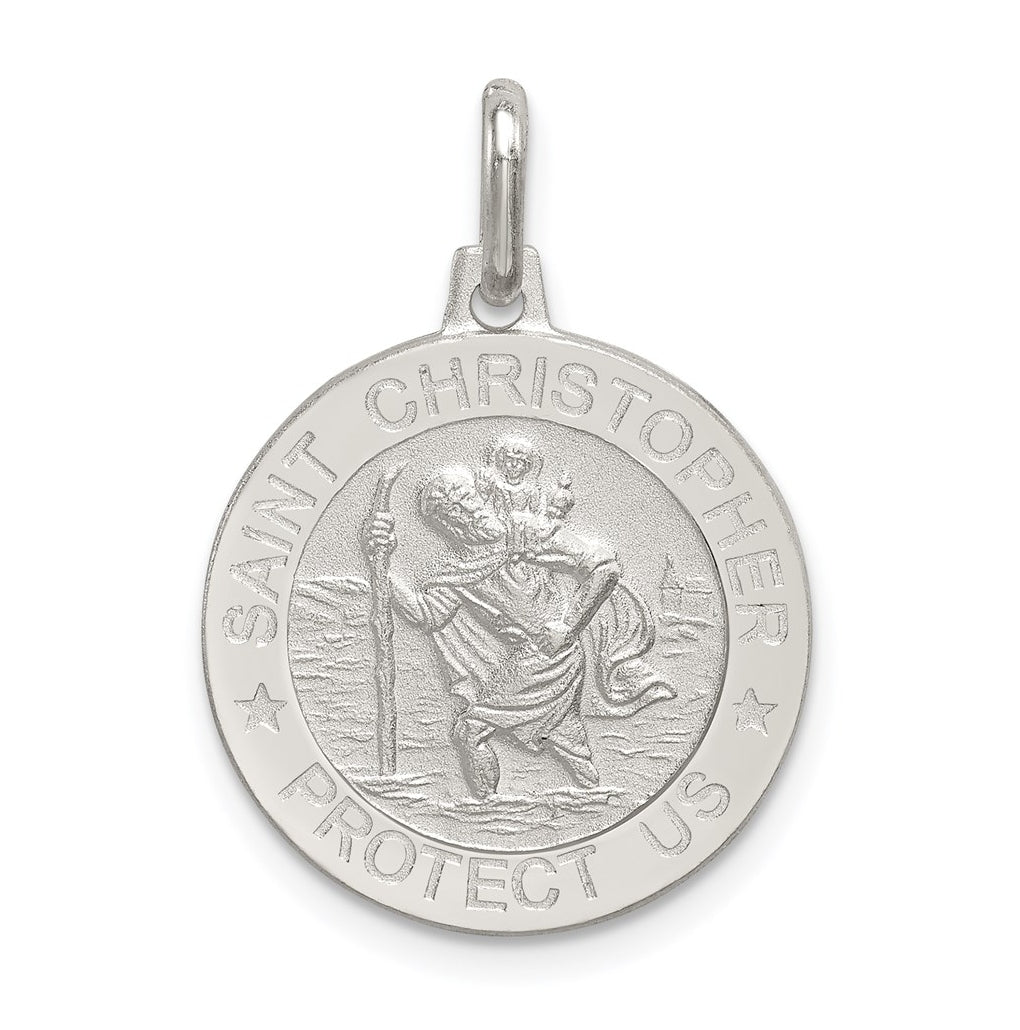 Sterling Silver St. Christopher Medal – Elegant Jewelry Gift for Birthday, Anniversary, Engagement, Wedding