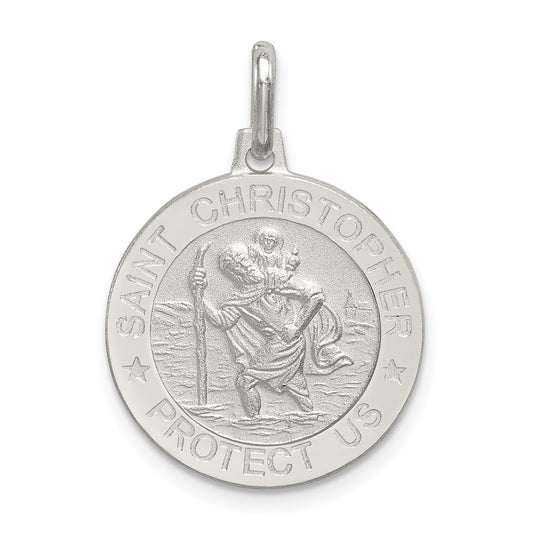 Sterling Silver St. Christopher Medal – Elegant Jewelry Gift for Birthday, Anniversary, Engagement, Wedding