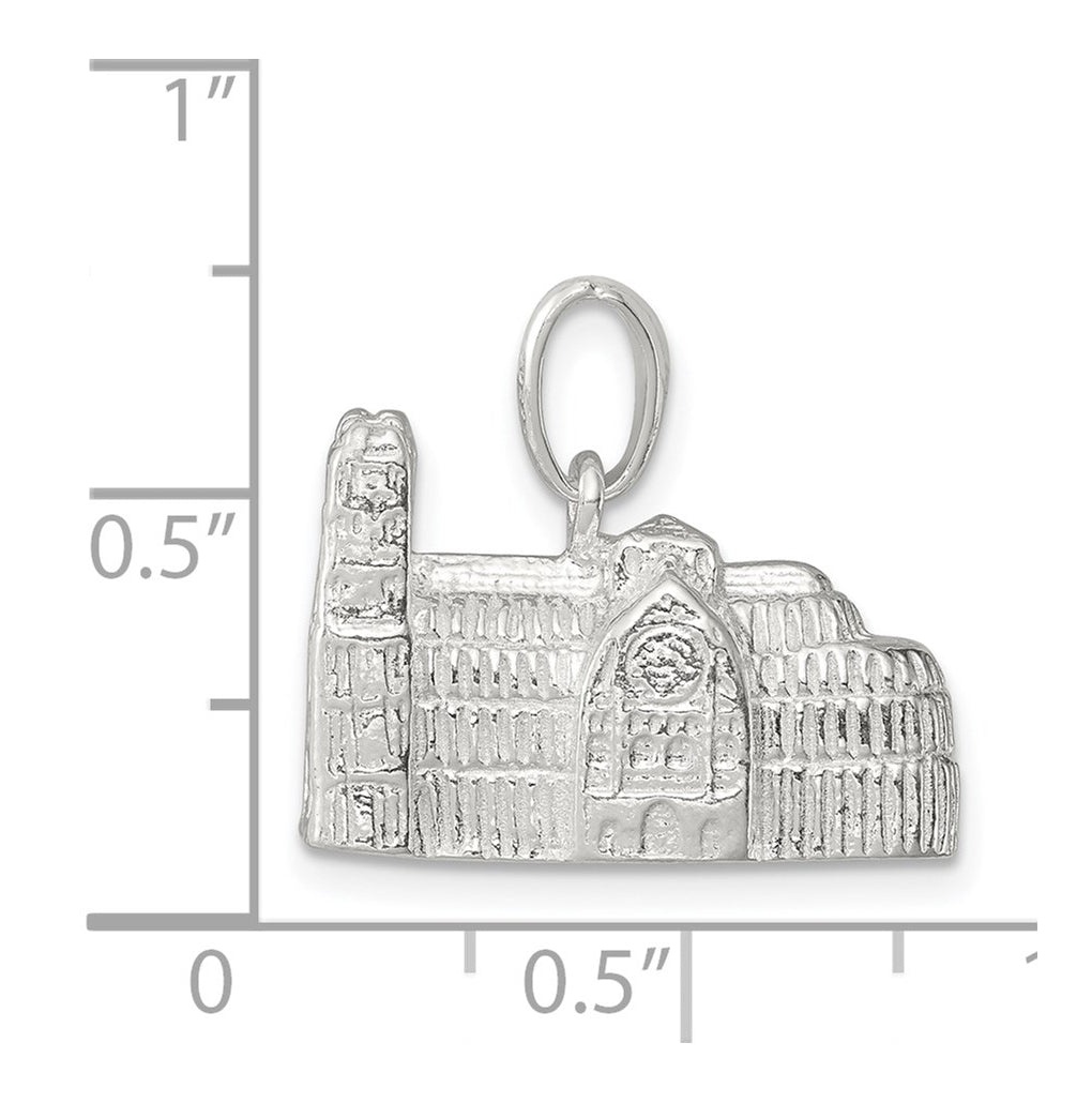 Sterling Silver Westminster Abbey Charm – Elegant Jewelry Gift for Birthday, Anniversary, Engagement, Wedding