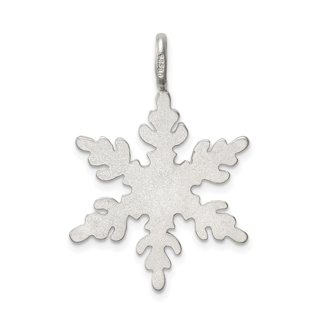 Sterling Silver Snowflake Charm – Elegant Jewelry Gift for Birthday, Anniversary, Engagement, Wedding