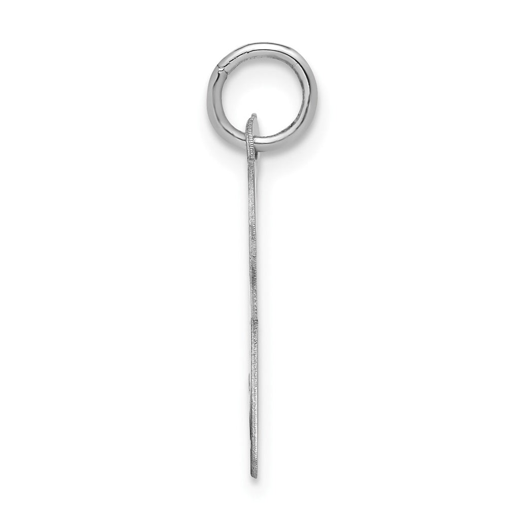 Sterling Silver Rhodium-plated Script Letter Initial Charm – Elegant Jewelry Gift for Birthday, Anniversary, Engagement, Wedding
