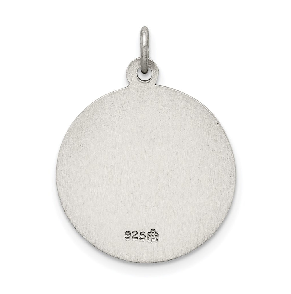 Sterling Silver Antiqued Confirmation Medal – Elegant Jewelry Gift for Birthday, Anniversary, Engagement, Wedding