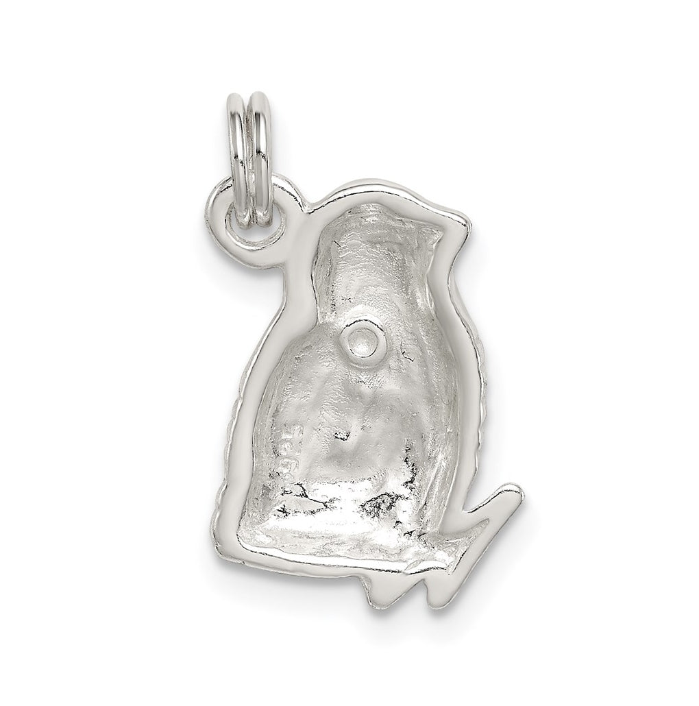 Sterling Silver Preciosa Crystal Enameled Yellow Baby Chick Charm