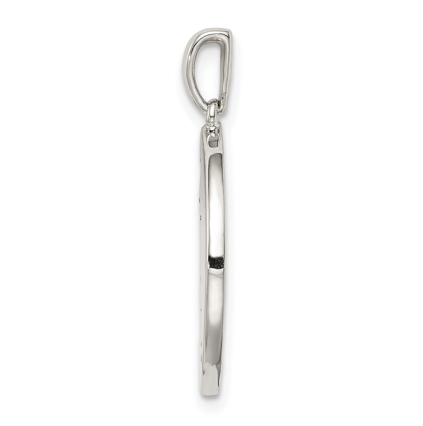 Sterling Silver Rhodium plated & Cubic Zirconia Taurus Zodiac Pendant