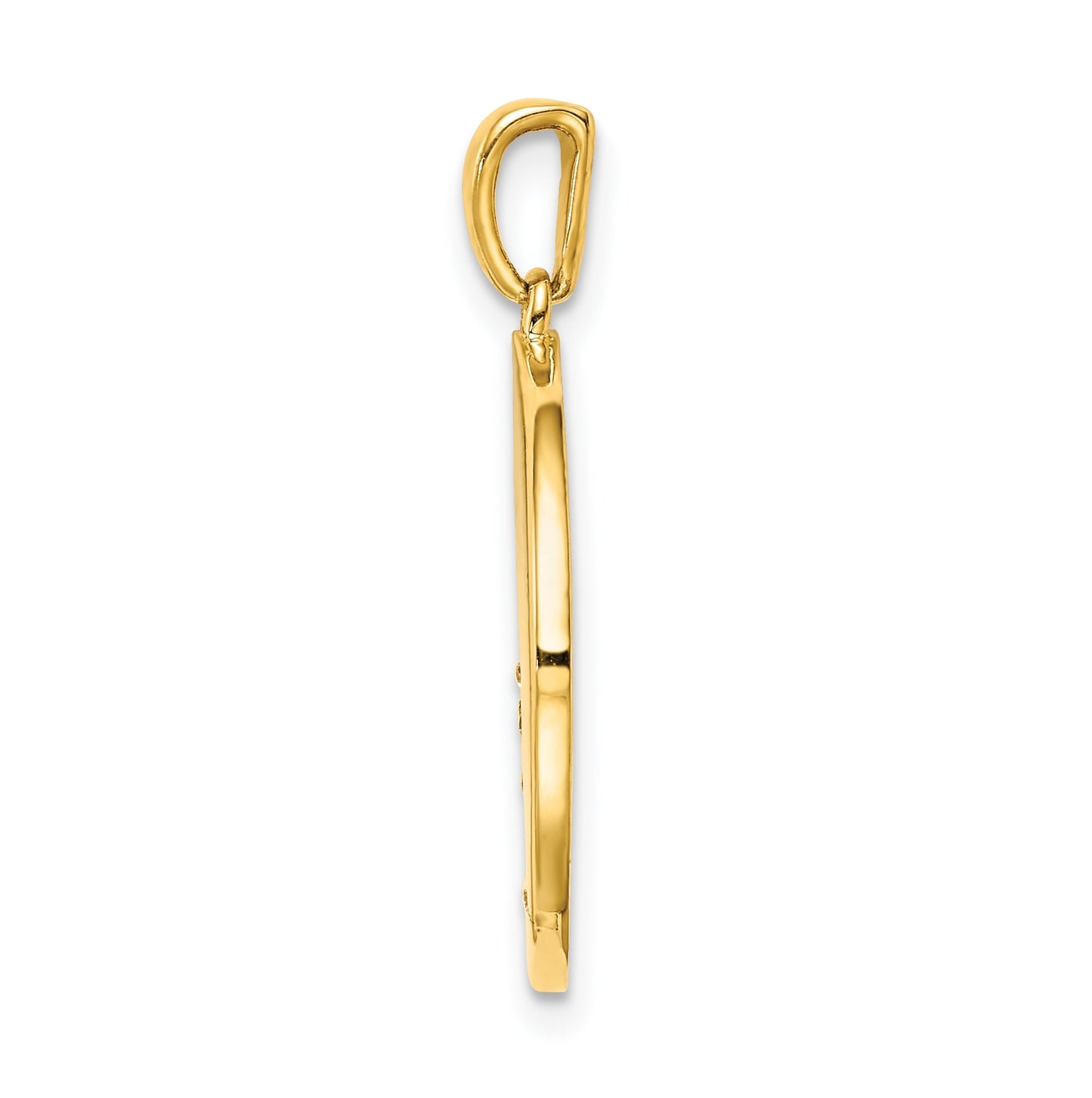 Sterling Silver Gold plated & Cubic Zirconia Taurus Zodiac Pendant