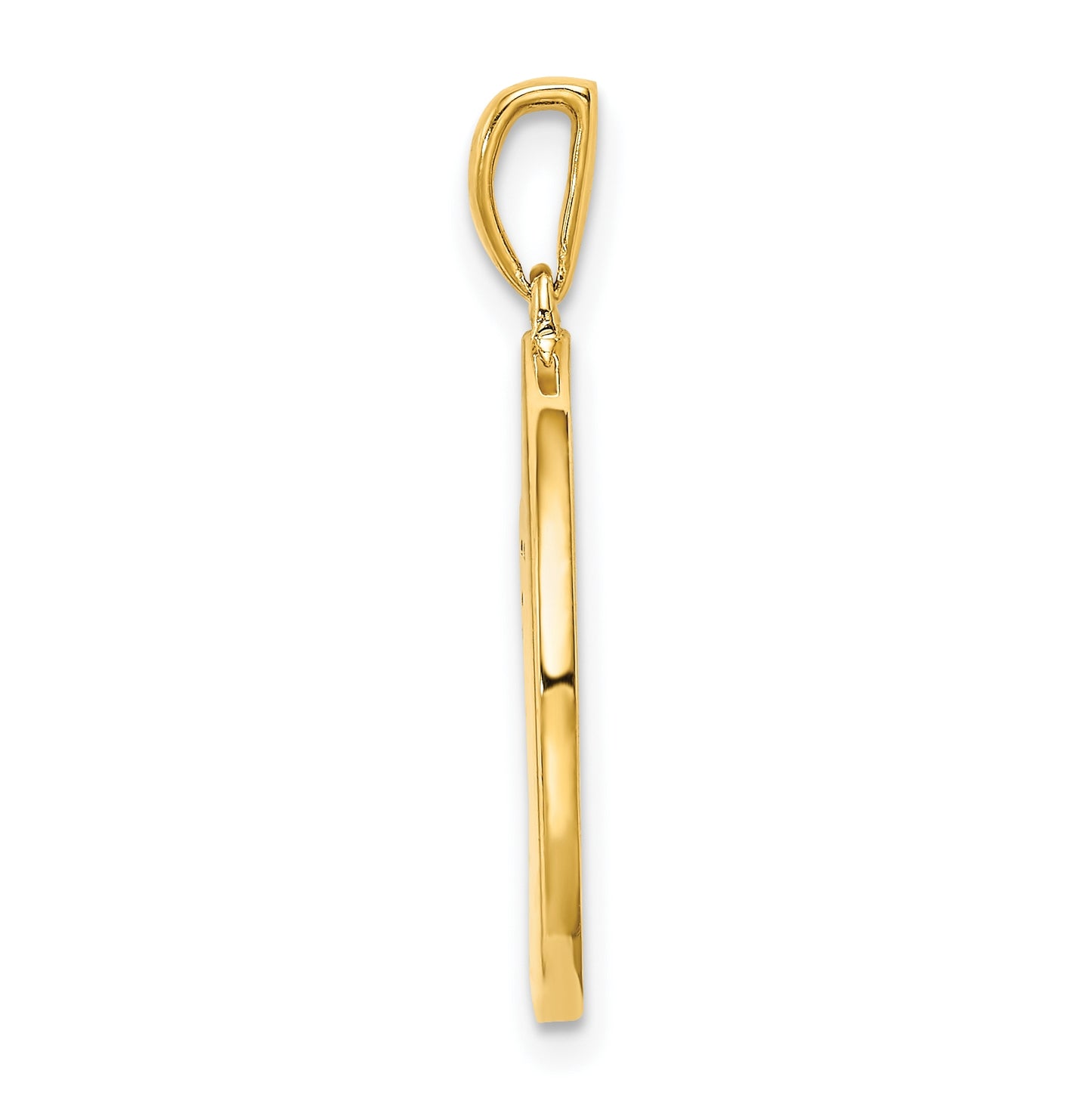 Sterling Silver Gold plated & Cubic Zirconia Libra Zodiac Pendant