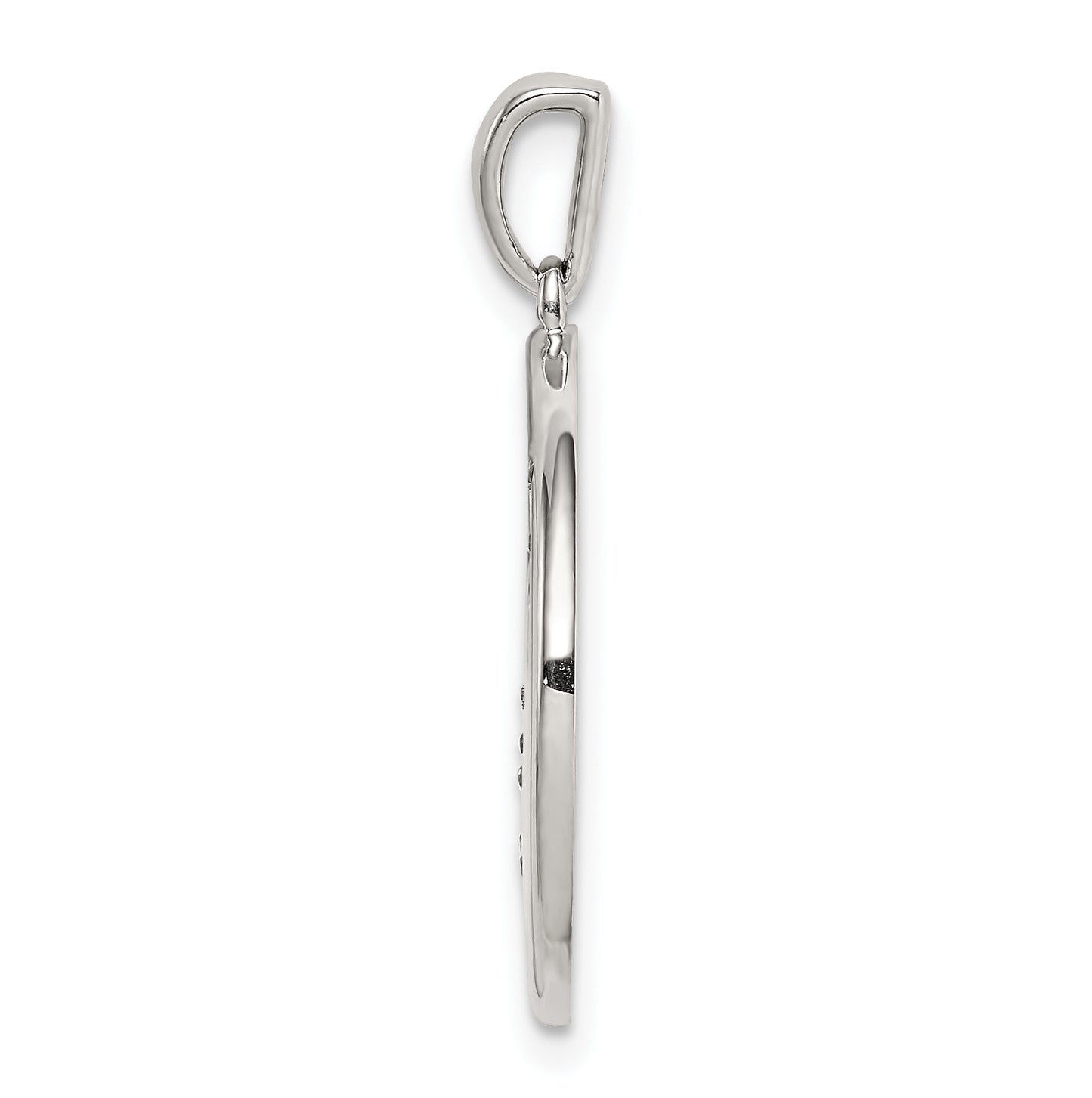 Sterling Silver Rhodium plated & Cubic Zirconia Scorpio Zodiac Pendant
