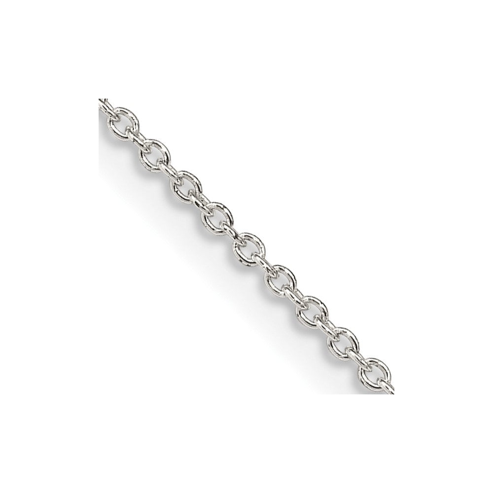 Sterling Silver 1.25mm Cable Chain with 2in ext.