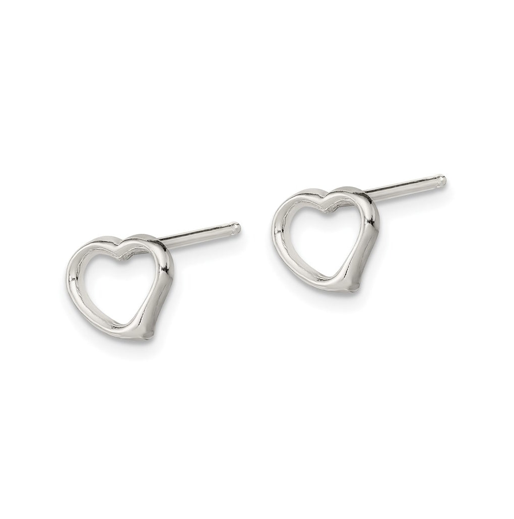 Sterling Silver Heart Earrings – Elegant Jewelry Gift for Birthday, Anniversary, Engagement, Wedding