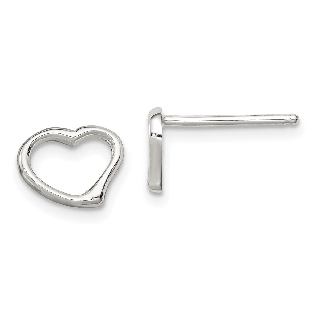 Sterling Silver Heart Earrings – Elegant Jewelry Gift for Birthday, Anniversary, Engagement, Wedding