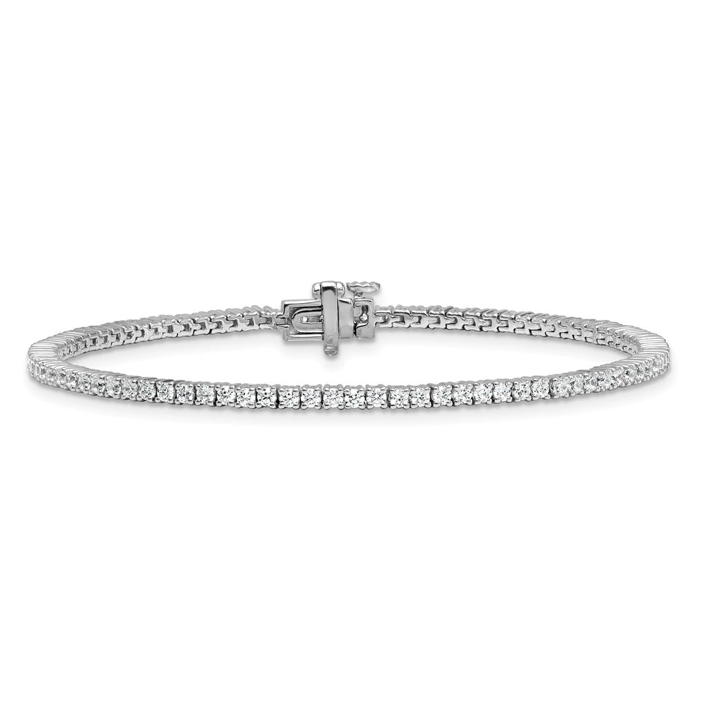 10K Yellow Gold 2ct Lab Grown Diamond VS+ F+ Complete Tennis Bracelet – Elegant Jewelry Gift for Birthday, Anniversary, Engagement, Wedding
