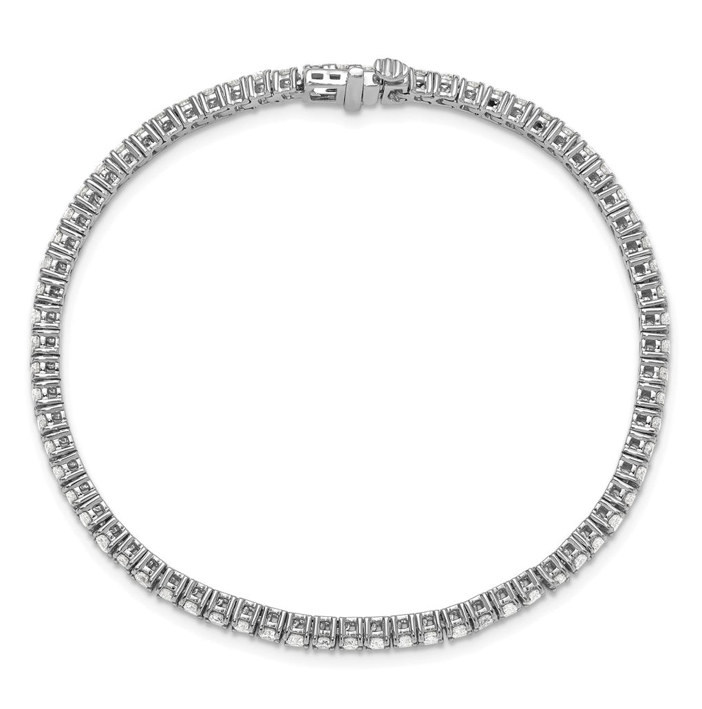 10K Yellow Gold 3ct Lab Grown Diamond VS+ F+ Complete Tennis Bracelet – Elegant Jewelry Gift for Birthday, Anniversary, Engagement, Wedding