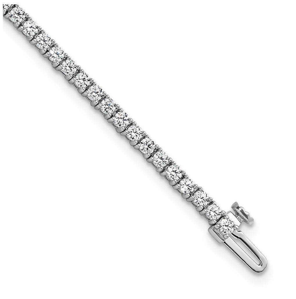 10K Yellow Gold 3ct Lab Grown Diamond VS+ F+ Complete Tennis Bracelet – Elegant Jewelry Gift for Birthday, Anniversary, Engagement, Wedding