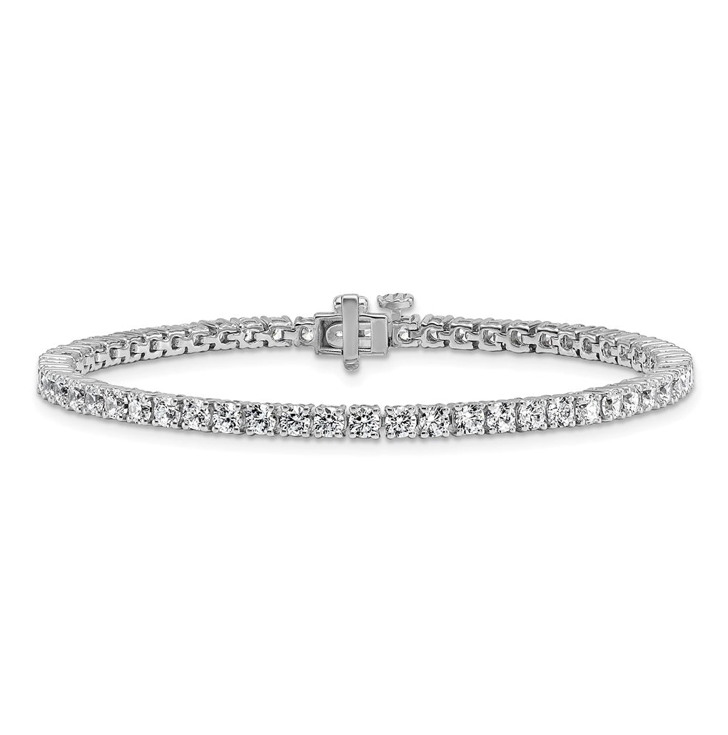 10K Yellow Gold 3ct Lab Grown Diamond VS+ F+ Complete Tennis Bracelet – Elegant Jewelry Gift for Birthday, Anniversary, Engagement, Wedding