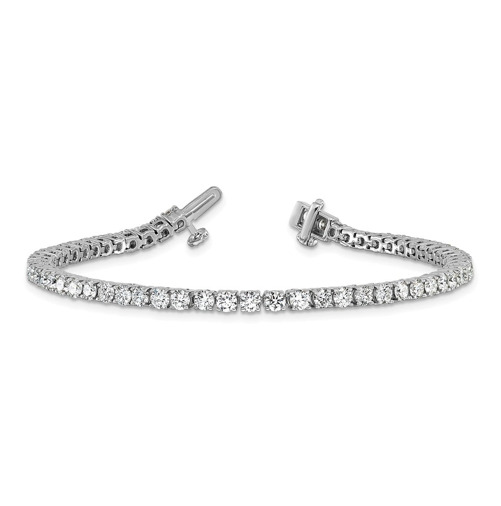 10K Yellow Gold 3ct Lab Grown Diamond VS+ F+ Complete Tennis Bracelet – Elegant Jewelry Gift for Birthday, Anniversary, Engagement, Wedding