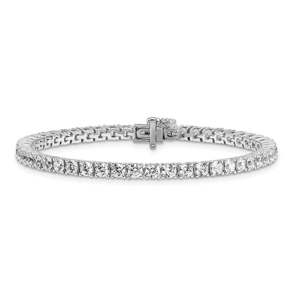 10K Yellow Gold 3ct Lab Grown Diamond VS+ F+ Complete Tennis Bracelet – Elegant Jewelry Gift for Birthday, Anniversary, Engagement, Wedding