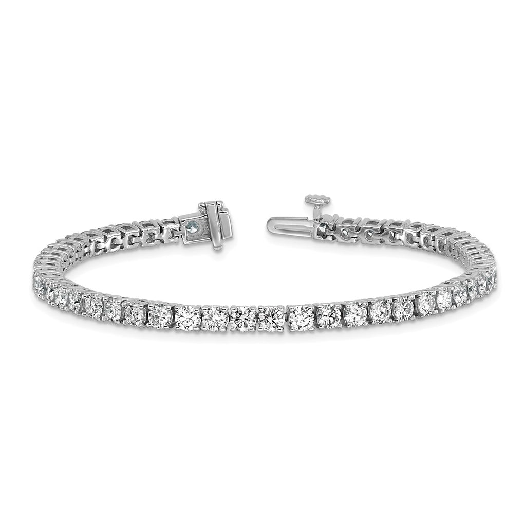 10K Yellow Gold 3ct Lab Grown Diamond VS+ F+ Complete Tennis Bracelet – Elegant Jewelry Gift for Birthday, Anniversary, Engagement, Wedding