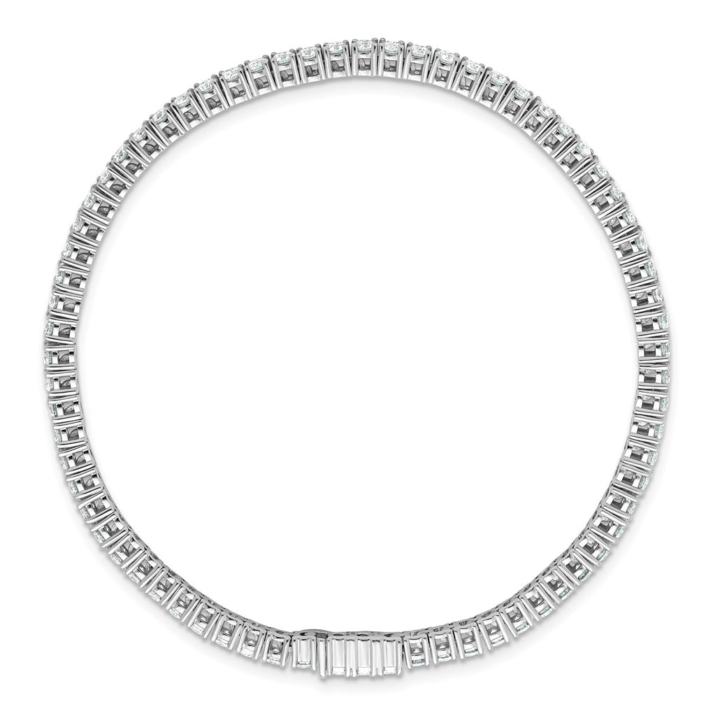 10k White Gold 4 3/8ct Lab Grown Diamond VS/SI+ G+ 7.5in Complete Tennis Bracelet – Elegant Jewelry Gift for Birthday, Anniversary, Engagement, Wedding