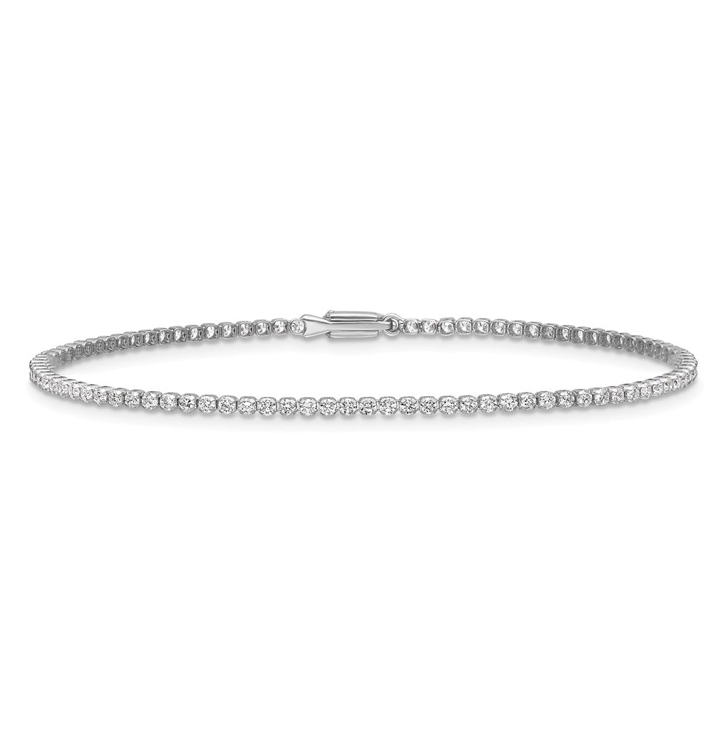 10K Yellow Gold 1 1/3 ct Lab Grown Diamond VS/SI+ G+ 7in Complete Round Tennis Bracelet – Elegant Jewelry Gift for Birthday, Anniversary, Engagement, Wedding